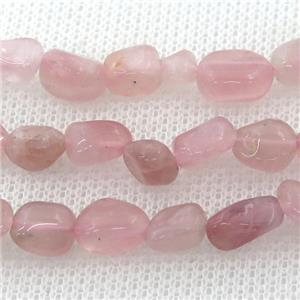 Pink Madagascar Rose Quartz Beads Chip, approx 5-8mm