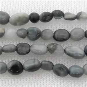 Hawkeye Stone chip beads, approx 5-8mm