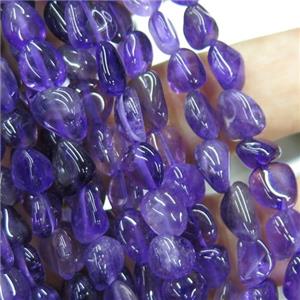 purple Amethyst chip beads, approx 5-8mm