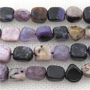 purple Charoite chip beads, approx 6-10mm