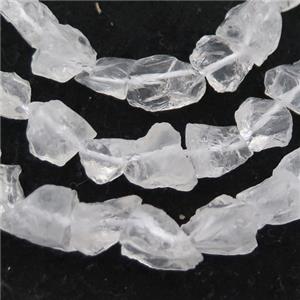 Clear Quartz chip beads, approx 6-12mm