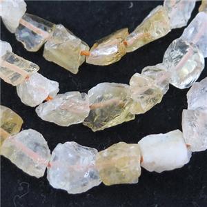 yellow Citrine chip beads, approx 6-12mm