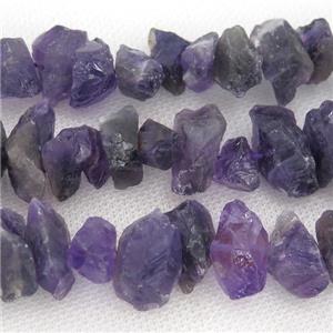 purple Amethyst beads chip, freeform, approx 8-15mm