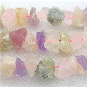 raw Mix Gemstone chip beads, freeform, approx 8-15mm