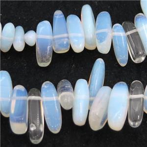 white Opalite beads chip, approx 6-22mm
