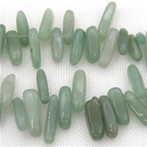 green Aventurine chip beads, approx 6-22mm