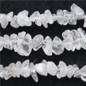 Clear Quartz chip beads, approx 5-8mm