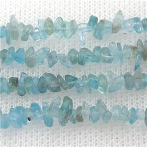 blue Apatite chip beads, approx 5-8mm