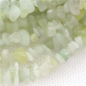 new Mountain Jade chip beads, approx 5-8mm