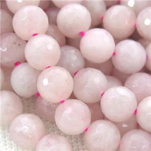 Rose Quartz Beads, faceted round, approx 10mm dia
