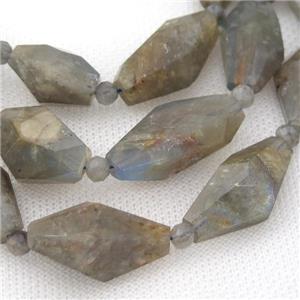 Labradorite Beads, freeform, approx 7-25mm