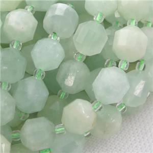 green Grapes Quartz bullet beads, approx 9-10mm