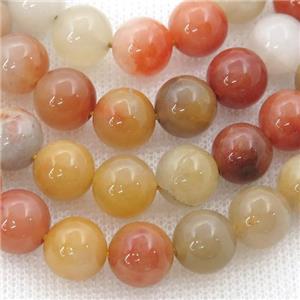 round Chalcedony Beads, multicolor, approx 8mm dia
