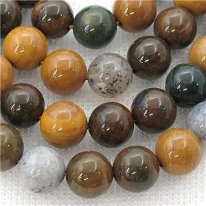 Ocean Agate Beads, round, multicolor, approx 8mm dia