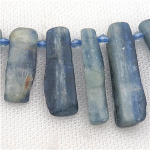 blue Kyanite stick beads, approx 13-34mm