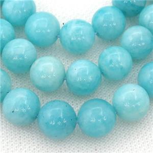 natural Amazonite Beads, round, approx 12mm dia