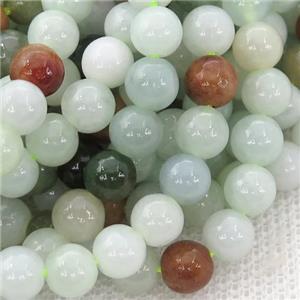 Burmese Chrysoprase Beads, round, B-grade, approx 4mm dia