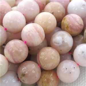 pink Opal Beads, round, approx 10mm dia