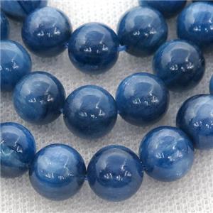 blue Kyanite Beads, round, AA-grade, approx 8mm dia