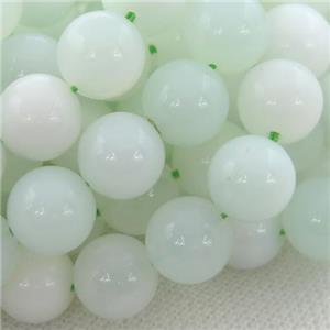 green Opal Beads, round, approx 8mm dia