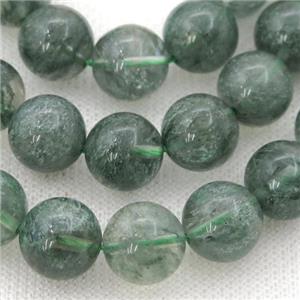 round Green Quartz Beads, approx 4mm dia