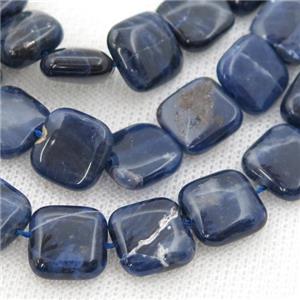 blue Sodalite square beads, approx 14mm
