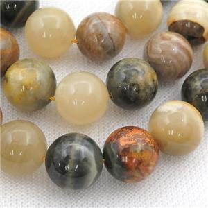 Natural Indonisia Bumblebee Jasper Beads Smooth Round, approx 14mm dia