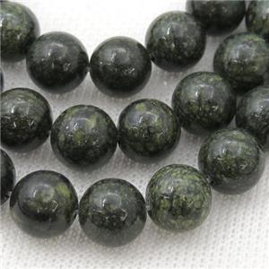 round Green Lace Jasper Beads, approx 10mm dia