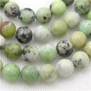 Australian Chrysoprase Beads, round, approx 10mm dia