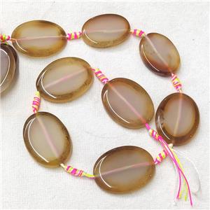 natural Agate Oval Beads, approx 18-38mm