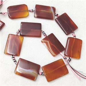 natural Agate Rectangle Beads, dye, approx 25-35mm