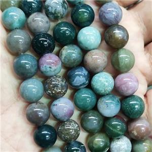 Indian Agate round Beads, approx 14mm dia