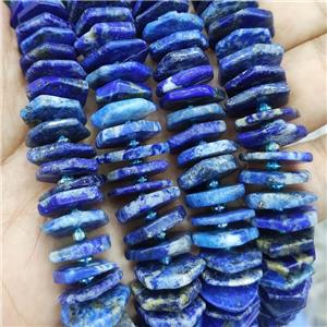 Natural Blue Lapis Lazuli Hexagon Spacer Beads, approx 15mm