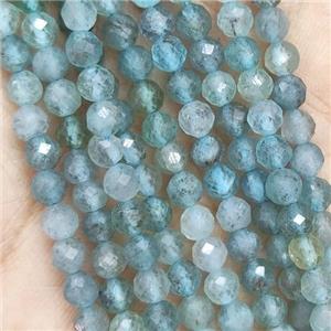 Lt.Blue Apatite Beads Faceted Round, approx 3mm dia