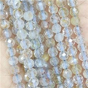 Natural Topaz Beads Faceted Round B-Grade, approx 4mm dia