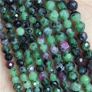 Ruby Zoisite Beads Faceted Round, approx 4mm dia