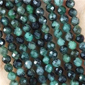 Green Zoisite Beads Faceted Round, approx 3mm dia