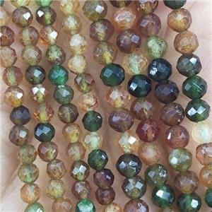 Tourmaline Beads Mix Color Faceted Round, approx 2mm dia