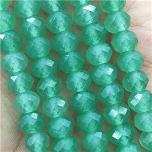 Green Aventurine Beads Faceted Rondelle, approx 6x8mm