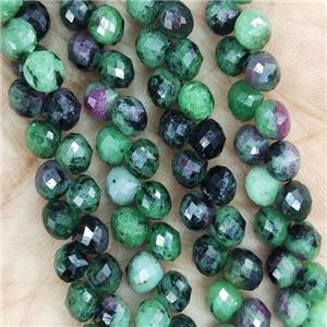 Natural Ruby Zoisite Teardrop Beads Topdrilled, approx 6mm