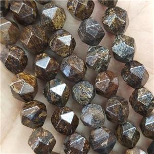 Bronzite Beads Cut Round, approx 7-8mm