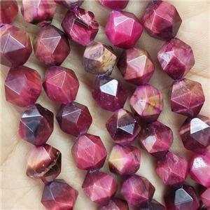 Pink Tiger Eye Beads Round Cut, approx 9-10mm