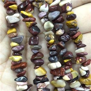 Mookaite Chip Beads Freeform, approx 5-8mm, 36inch length