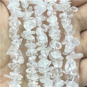 Clear Quartz Chip Beads Freeform, approx 5-8mm, 36inch length