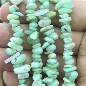 Green Australian Chrysoprase Beads Chip Freeform, approx 5-8mm, 36inch length