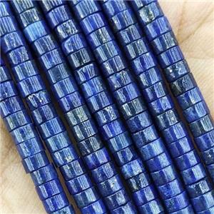Natural Lapis Lazuli Heishi Beads, approx 2x4mm