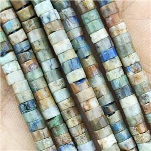 Natural Chrysocolla Heishi Spacer Beads Multicolor, approx 2x4mm