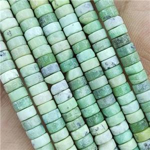 Green Chrysoprase Heishi Beads, approx 2x4mm