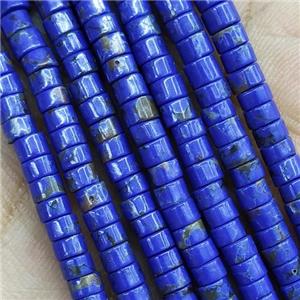 Blue Lapis Heishi Beads, approx 2x4mm