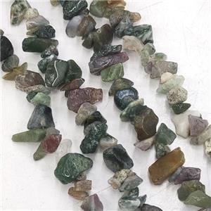 Indian Agate Chip Beads, approx 5-10mm, 32inch length